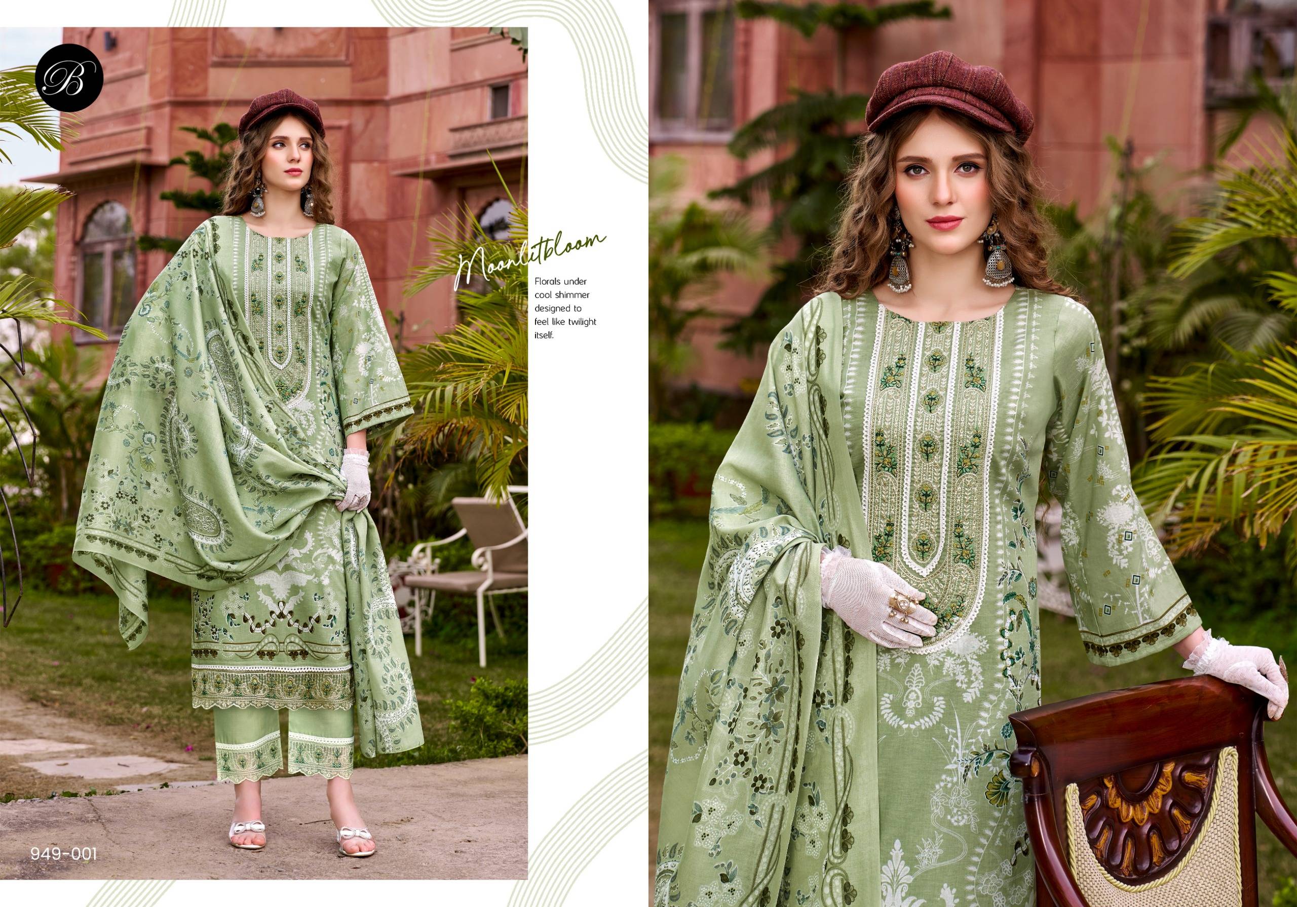  GULISTAAN by BelliZa DesigNer 949-001 TO 949-008 SERIES Pakistani Stylish Embroidered PURE COTTON COLLECTION At Wholesale Price
